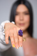 Anel Deusa de Ametista Regulável