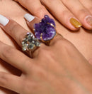 Anel Deusa de Ametista Regulável