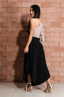 Calça pantacourt alfaiataria Preto