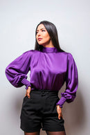 Camisa princesa alfaiataria Violeta