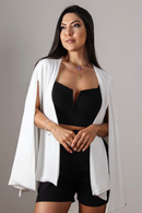 Capa em alfaiataria Branco