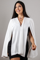 Capa em alfaiataria Branco