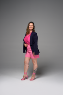 Shorts de alfaiataria Rosa